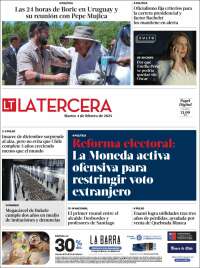 Portada de La Tercera (Chile)