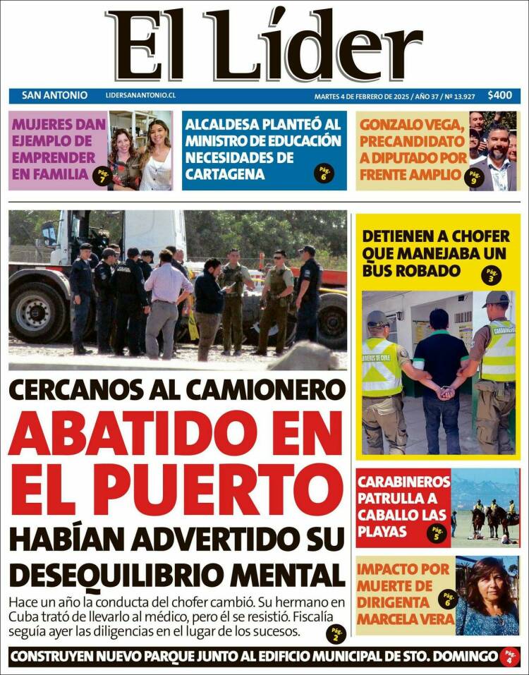 Portada de Lider de San Antonio (Chile)