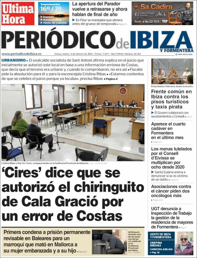 Portada de Periódico de Ibiza (Spain)