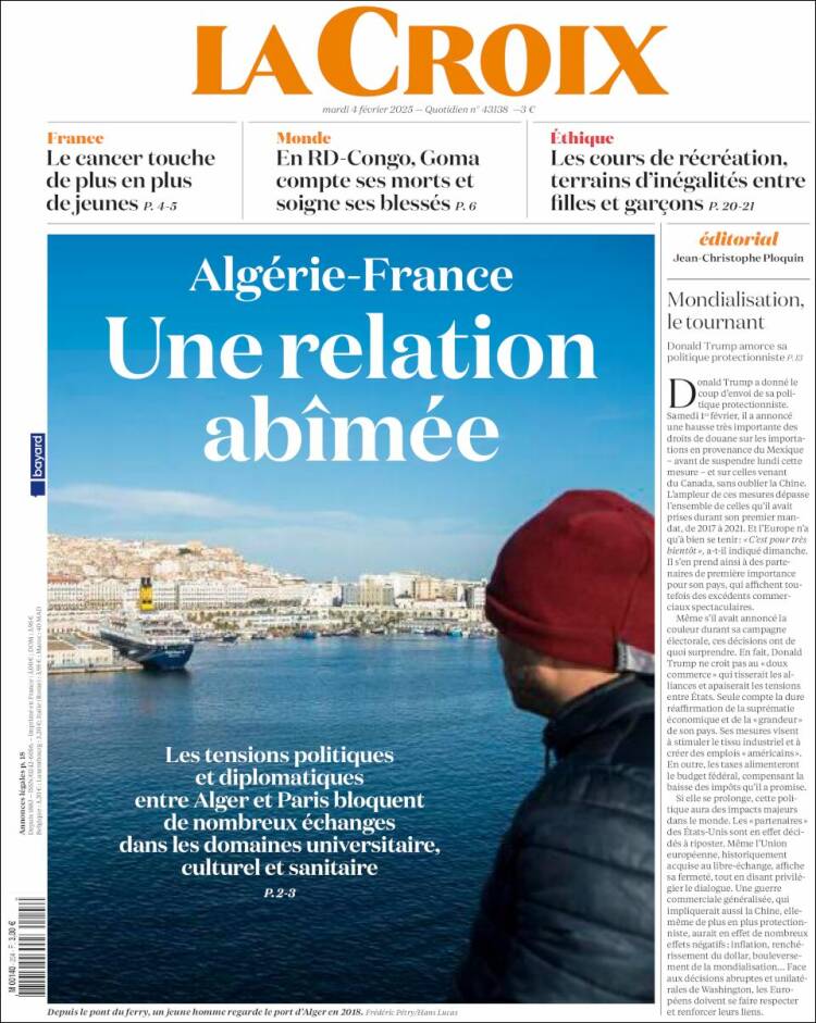 Portada de La Croix (Francia)