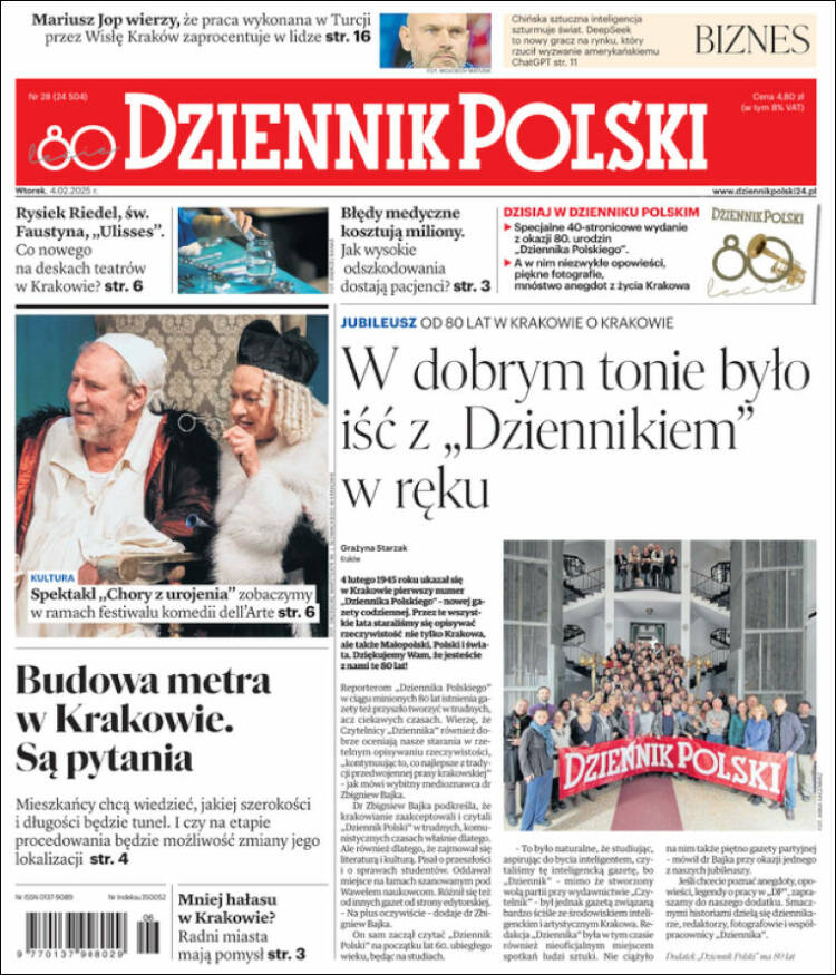 Portada de Dziennik (Polonia)