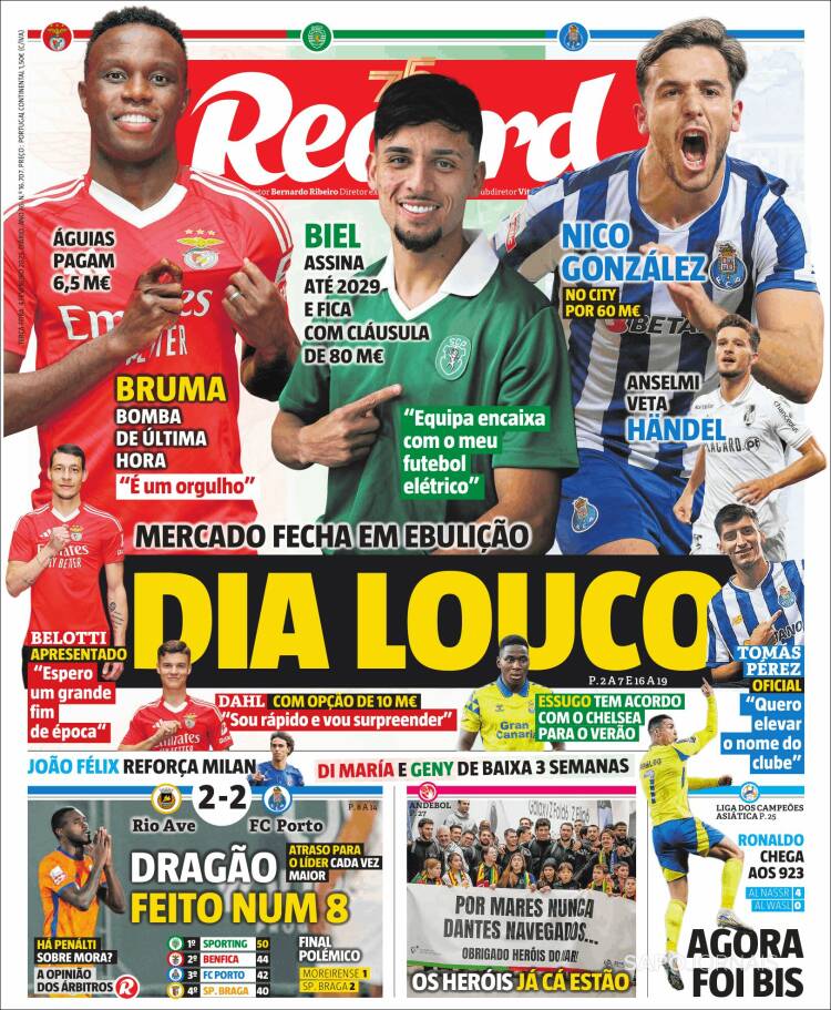 Portada de Record (Portugal)