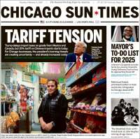 Portada de Chicago Sun-Times (USA)