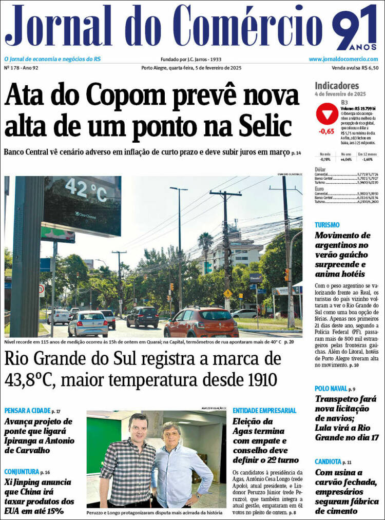 Portada de Jornal do Comércio (Brasil)