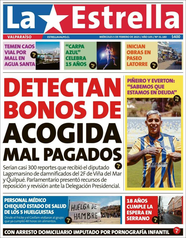 Portada de Estrella de Valparaiso (Chile)