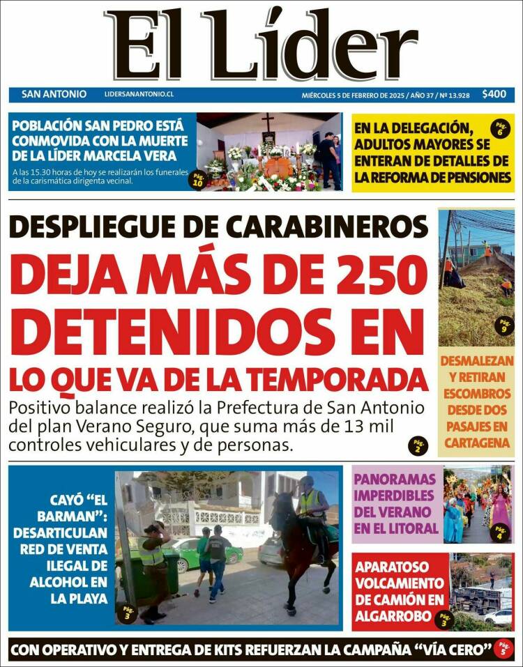 Portada de Lider de San Antonio (Chile)