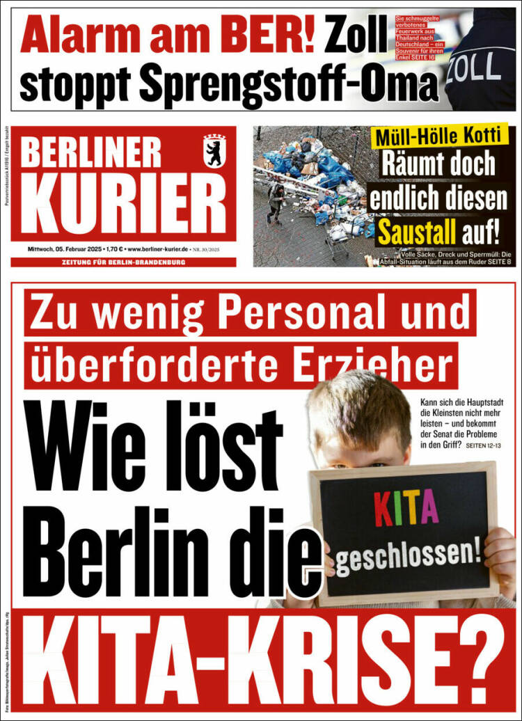 Portada de Berliner Kurier - Startseite BK (Alemania)