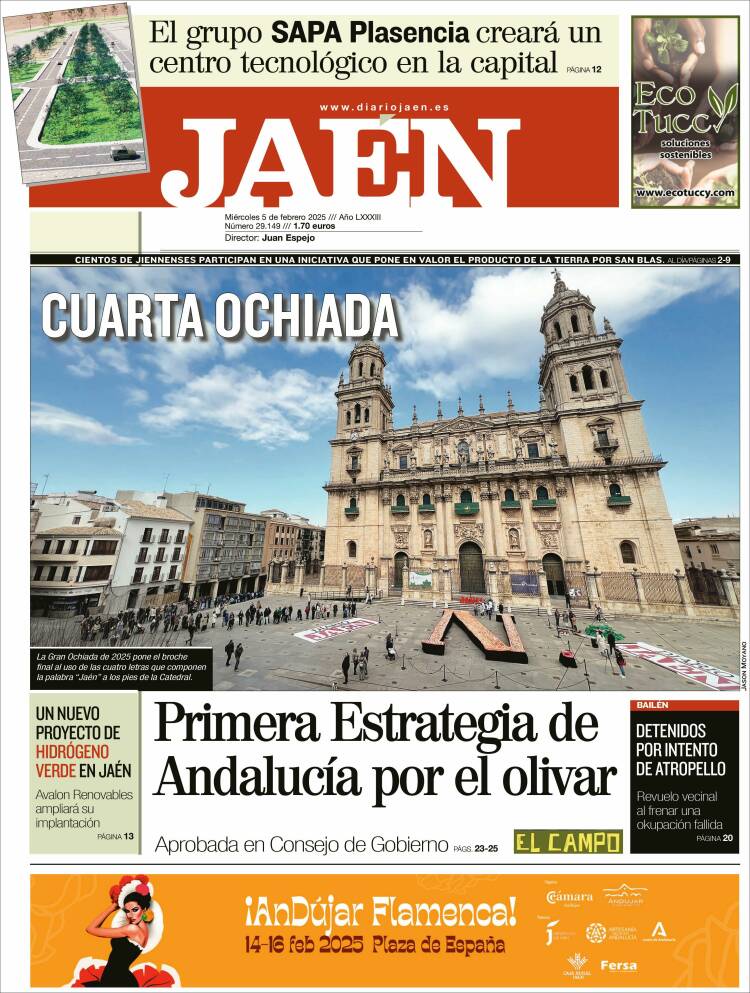 Portada de Diario Jaén (España)