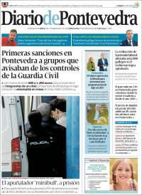 Portada de Diario de Pontevedra (Spain)