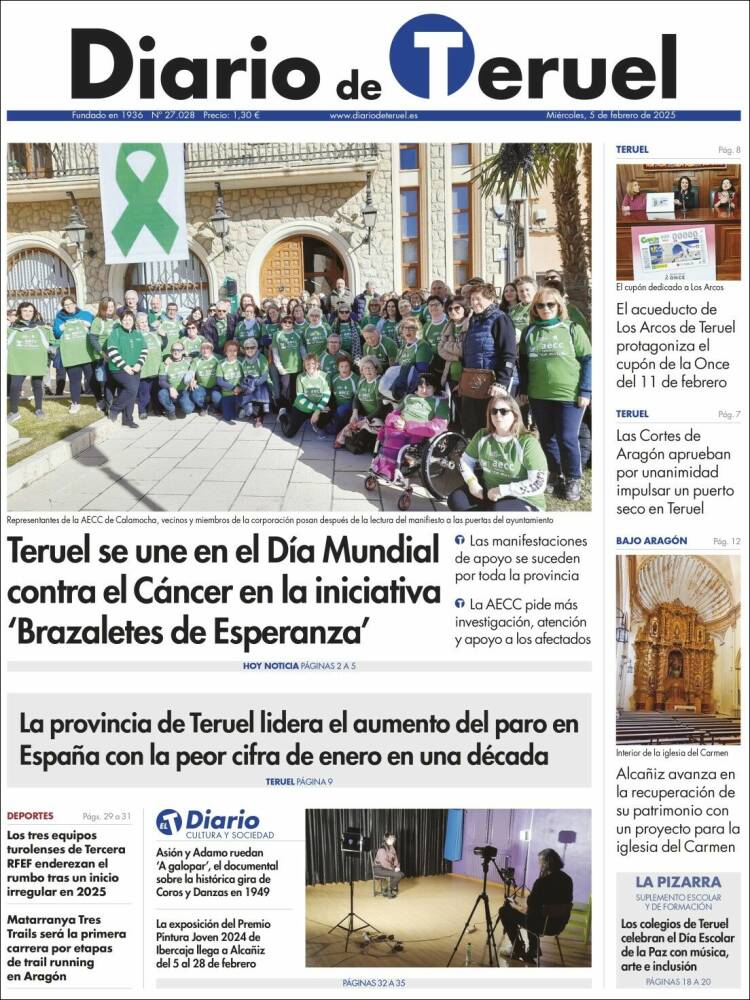 Portada de Diario de Teruel (España)