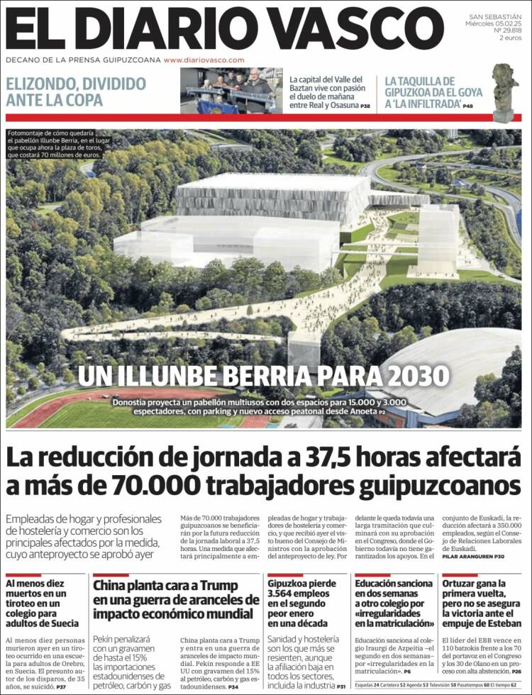 Portada de Diario Vasco (Spain)