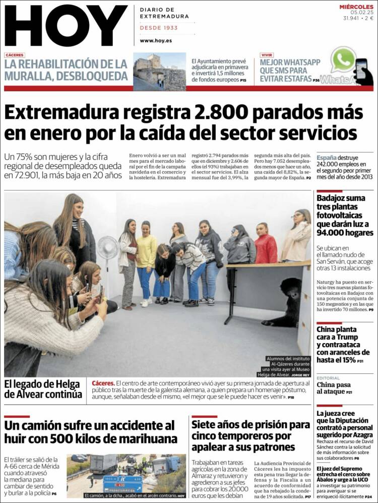 Portada de Hoy - Caceres (España)