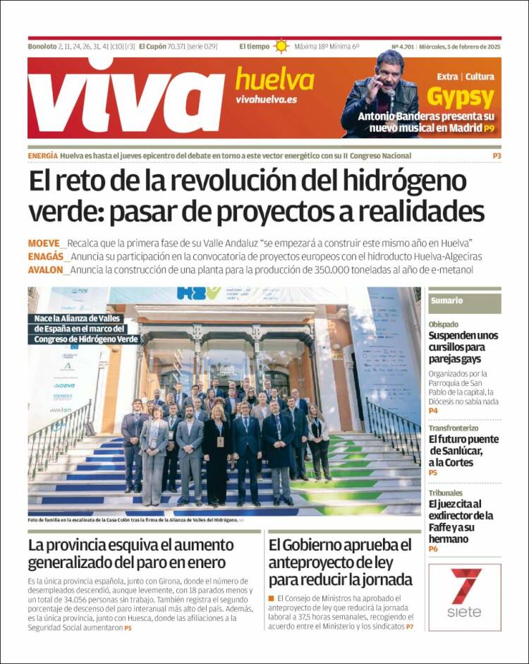 Portada de Viva Huelva (España)