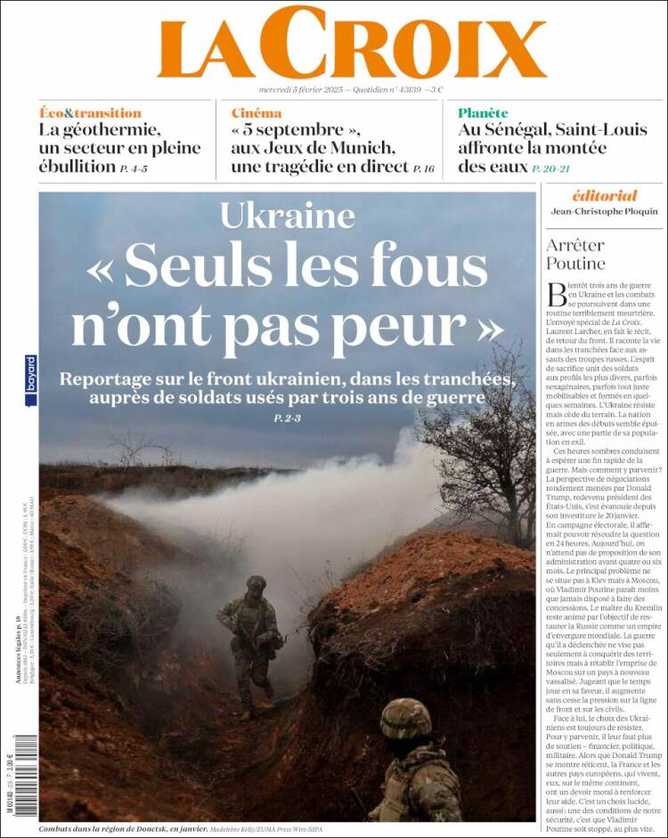 Portada de La Croix (Francia)