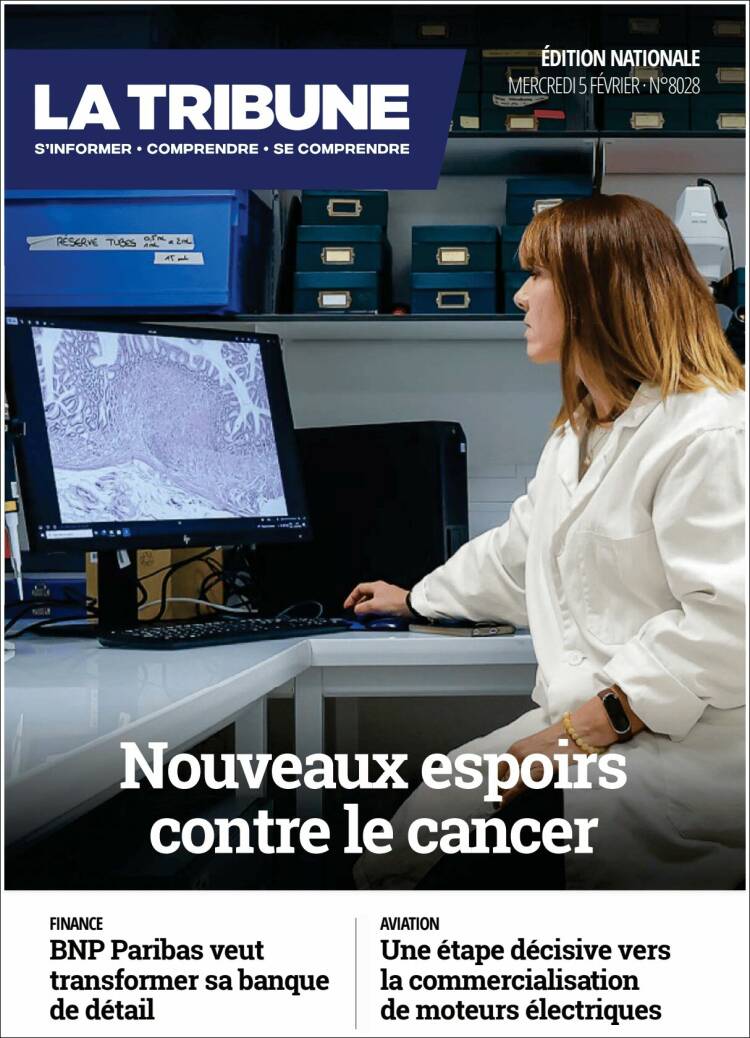Portada de La Tribune (Francia)