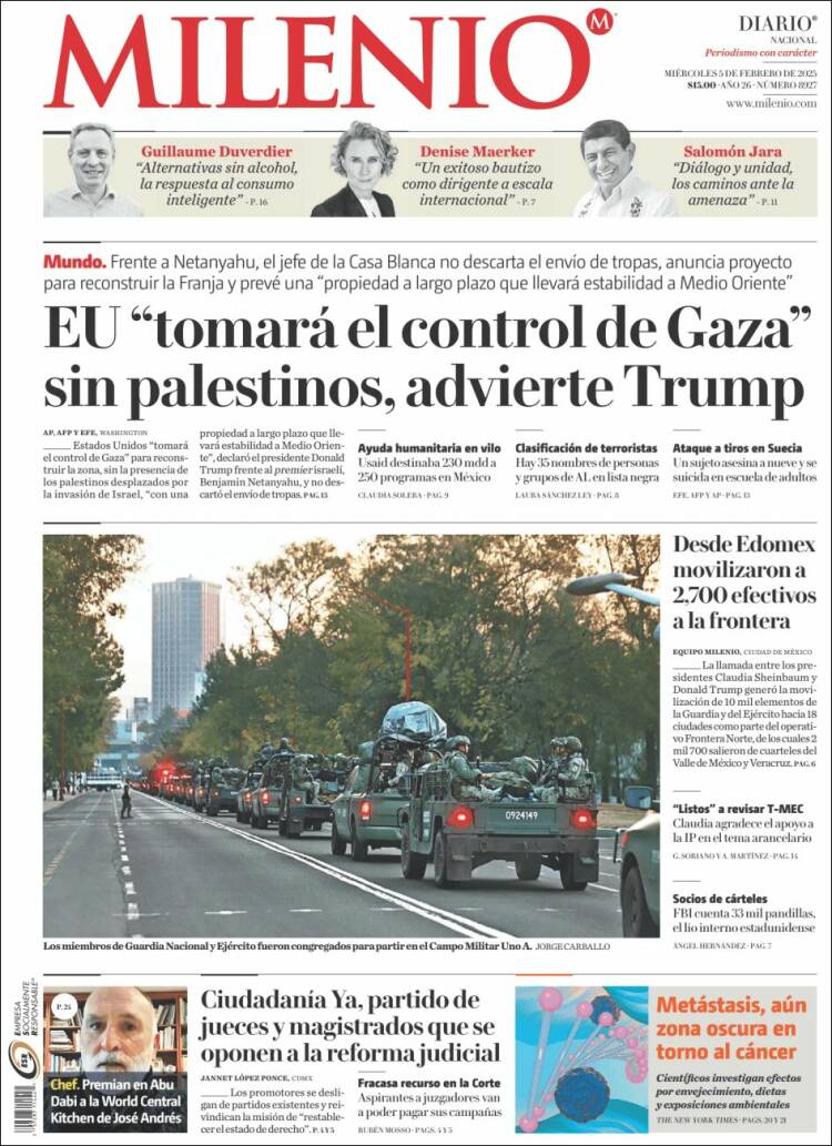 Portada de Milenio (México)