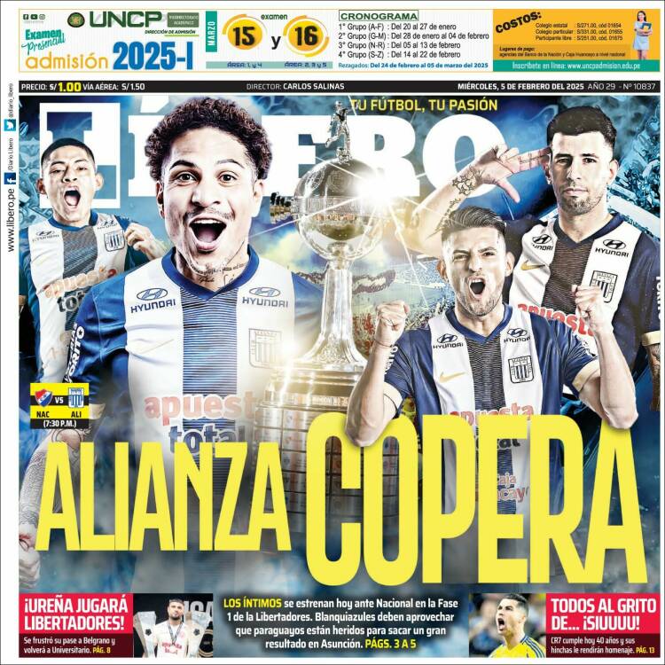 Portada de Líbero (Per&uacute;)