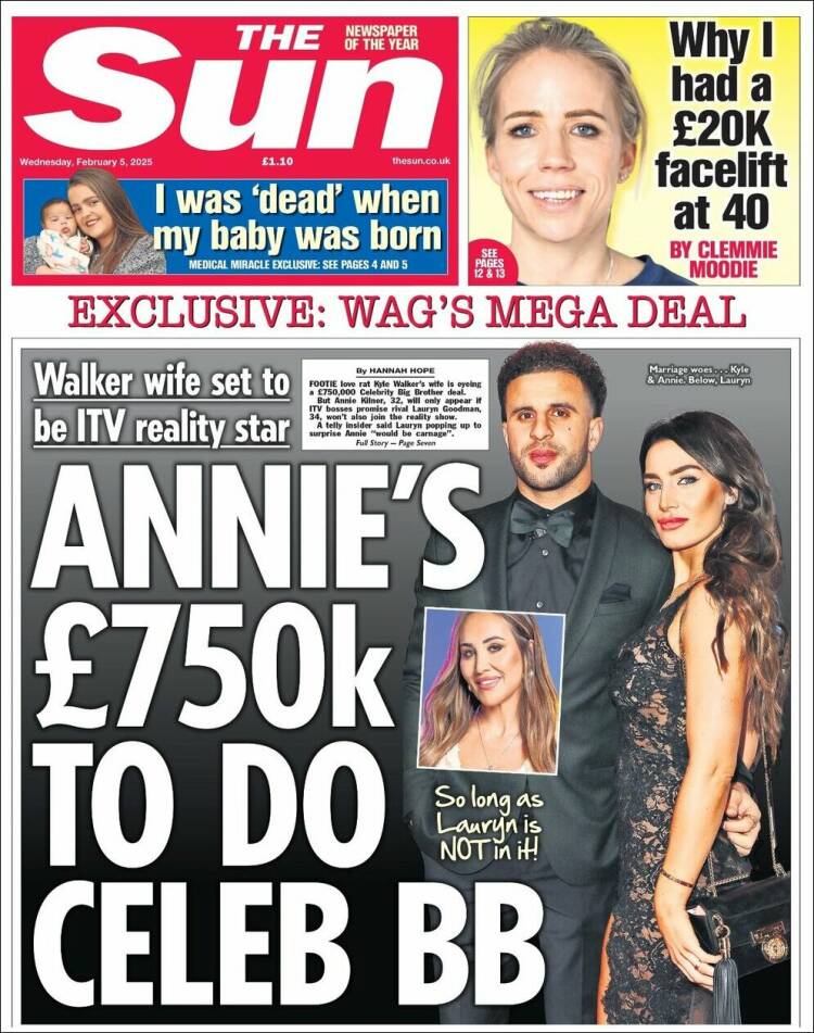 Portada de The Sun (Reino Unido)