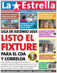 Portada de La Estrella de Tocopilla (Chile)