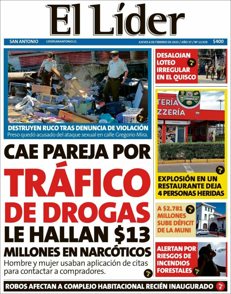 Portada de Lider de San Antonio (Chile)