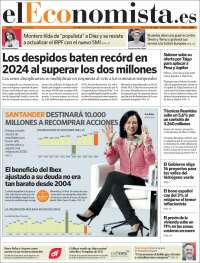 Portada de El Economista (España)