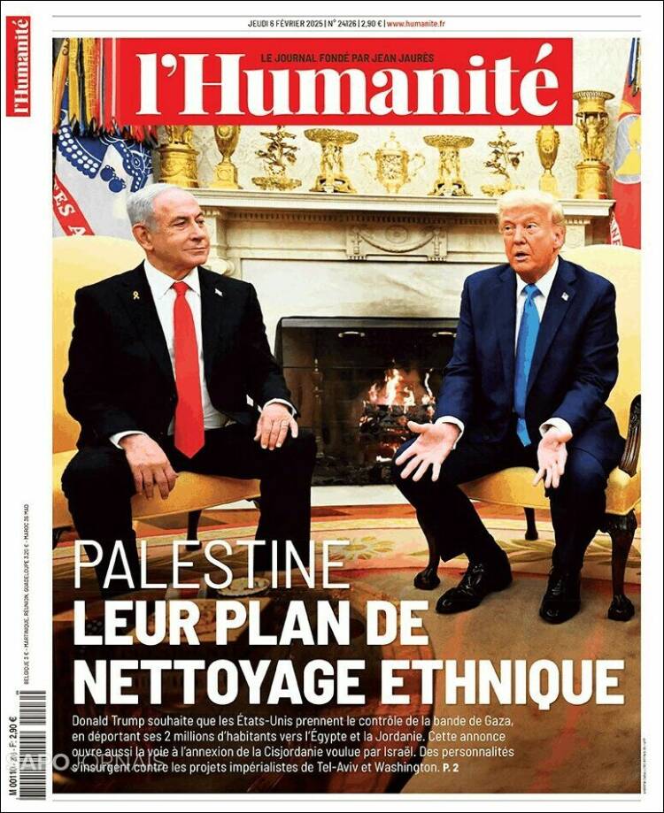 Portada de l'Humanite (Francia)