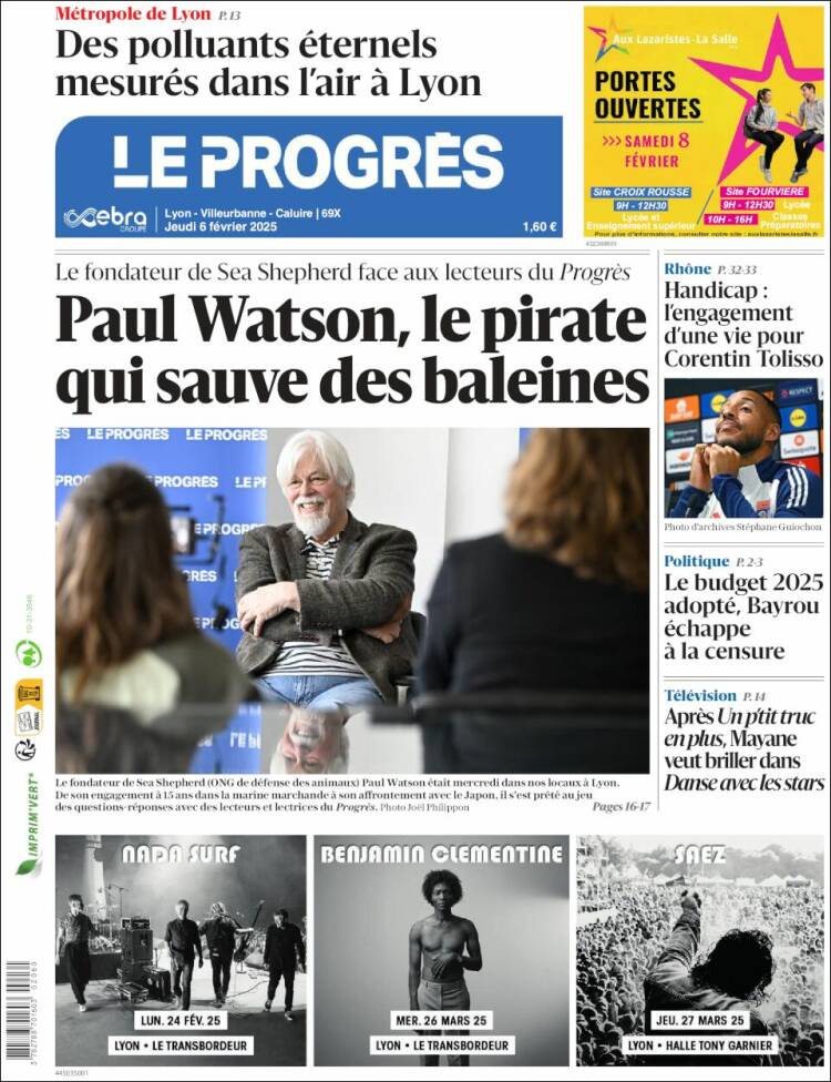 Portada de Progres de Fecamp (Francia)