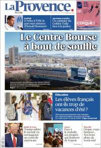 Portada de La Provence (Francia)