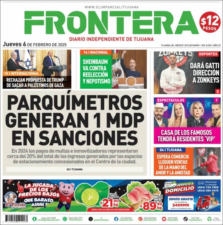 Portada de Frontera (M&eacute;xico)