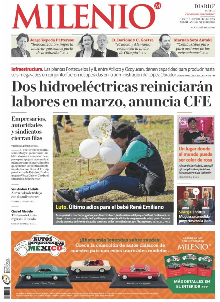 Portada de Milenio de Puebla (M&eacute;xico)