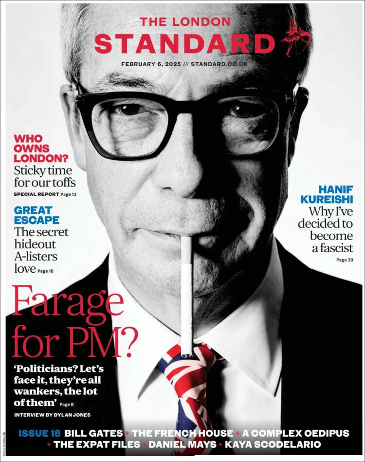 Portada de Evening Standard (Reino Unido)