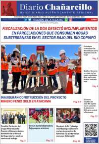Portada de Diario Chañarcillo (Chile)