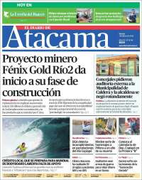 Portada de Diario de Atacama (Chile)