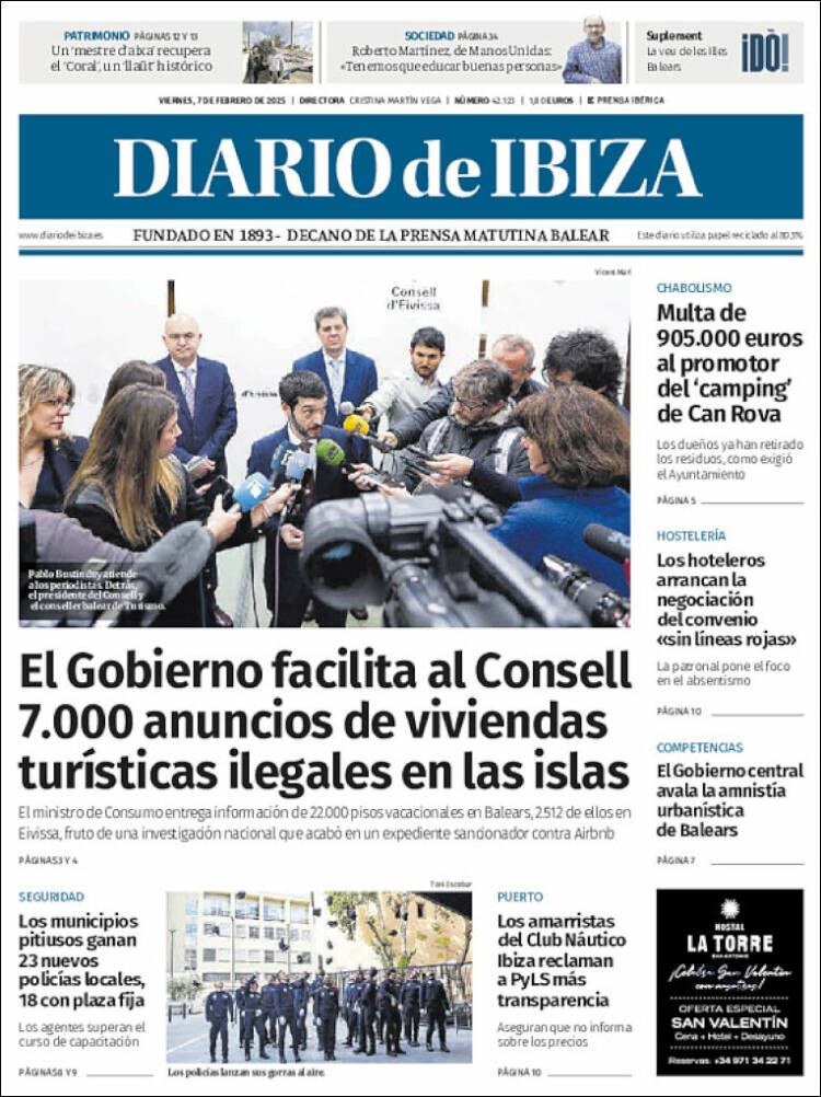Portada de Diario de Ibiza (España)