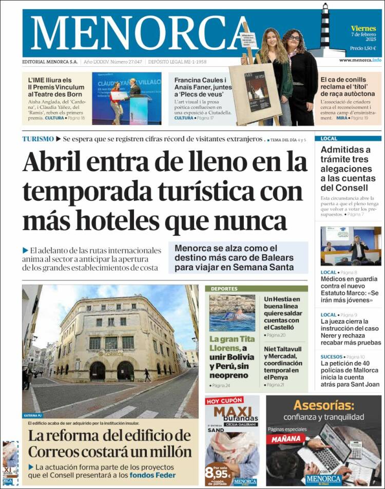Portada de Menorca - Diario Insular (España)