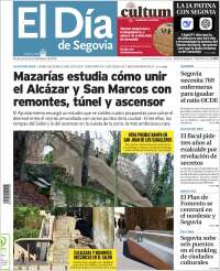 Portada de El Día de Segovia (España)