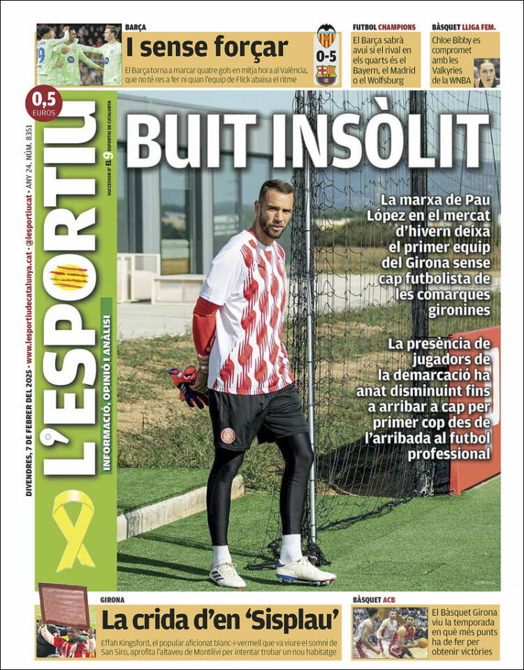 Portada de L'Esportiu : Girona (España)