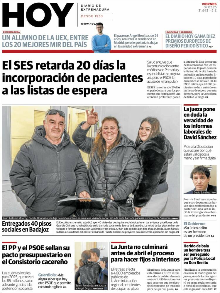 Portada de Hoy - Caceres (España)