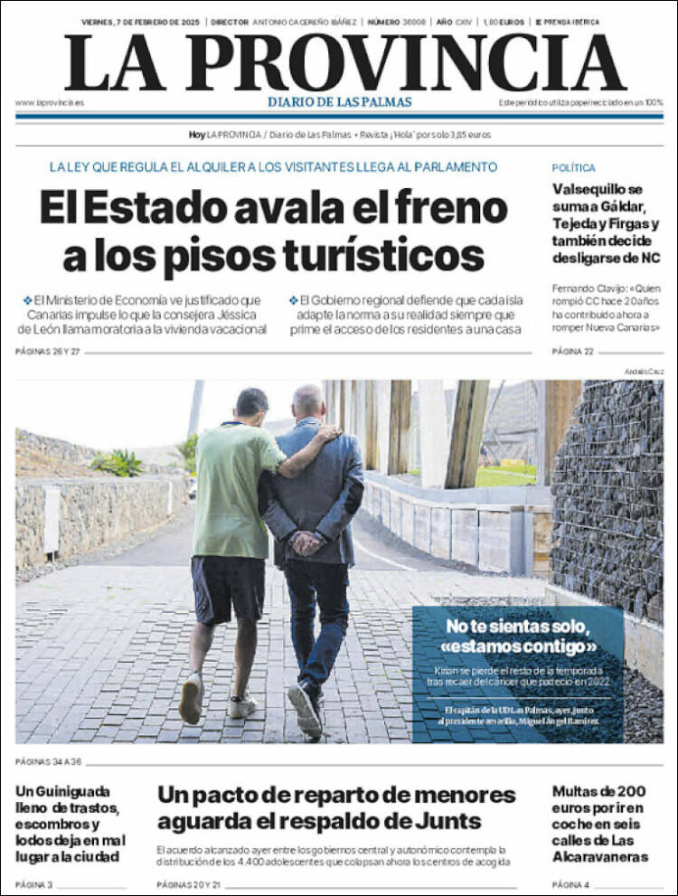 Portada de La Provincia (España)