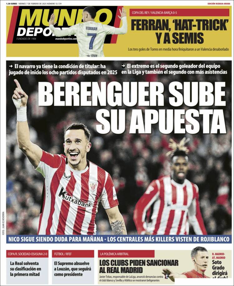 Portada de Mundo Deportivo Bizkaia (España)