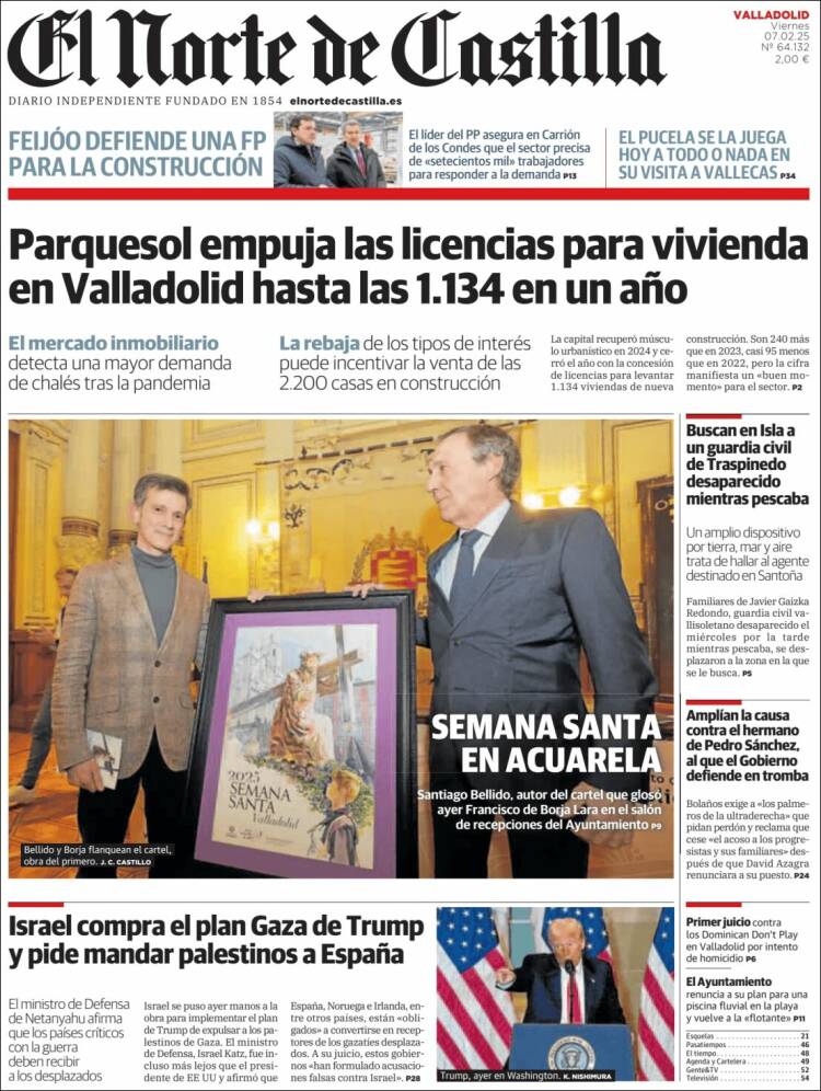 Portada de Norte de Castilla - Valladolid (España)