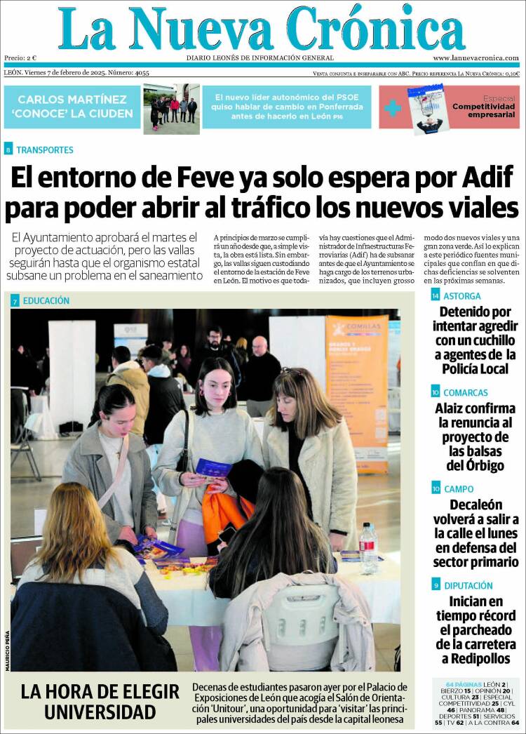 Portada de La Nueva Crónica (España)