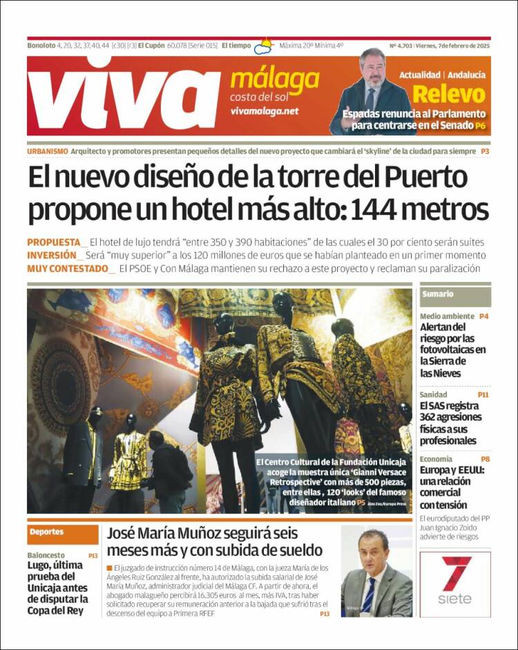 Portada de Viva Málaga (España)