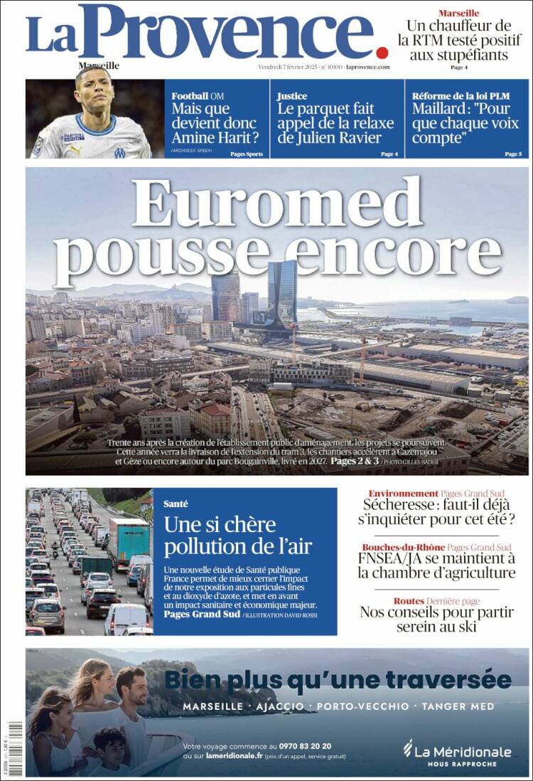 Portada de La Provence (Francia)
