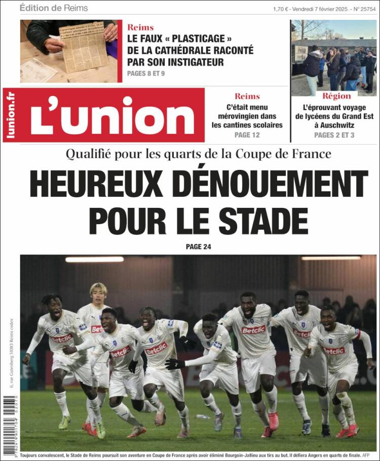 Portada de L'Union (Francia)