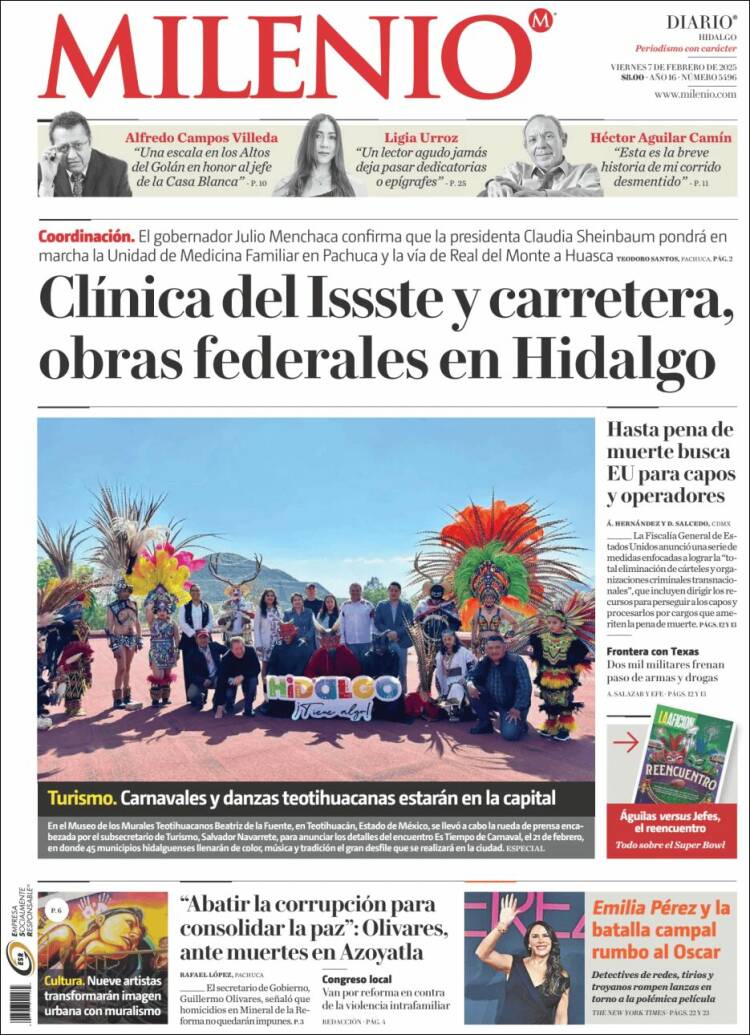 Portada de Milenio de Hidalgo (México)
