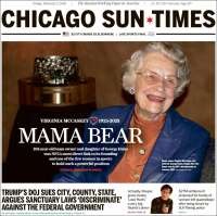 Portada de Chicago Sun-Times (USA)