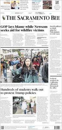 Portada de The Sacramento Bee (USA)