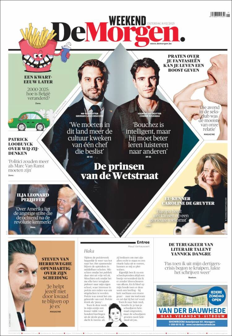 Portada de De Morgen (B&eacute;lgica)