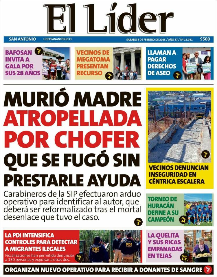 Portada de Lider de San Antonio (Chile)